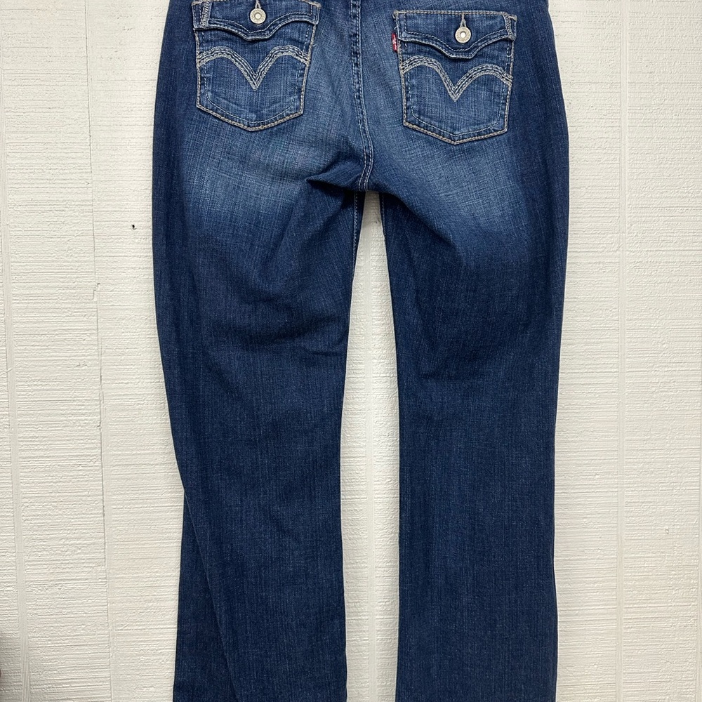 Levi's Dark Blue Flare Jeans - Picture 2 of 4